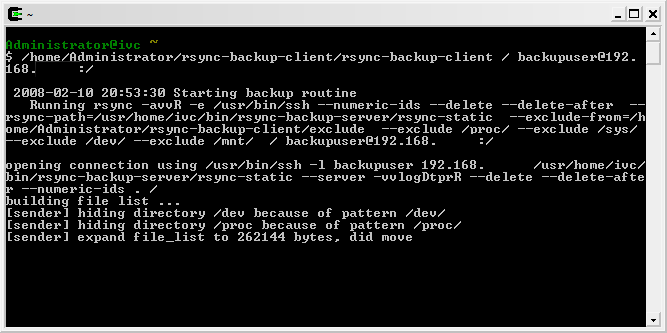 rsync backup script