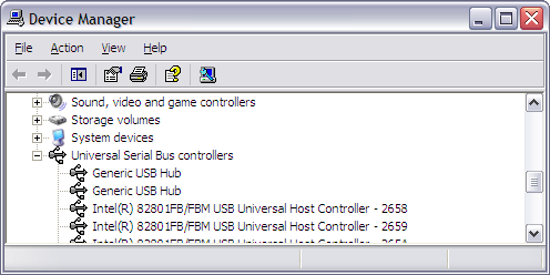 driver intel 82801fb fbm usb universal host controller