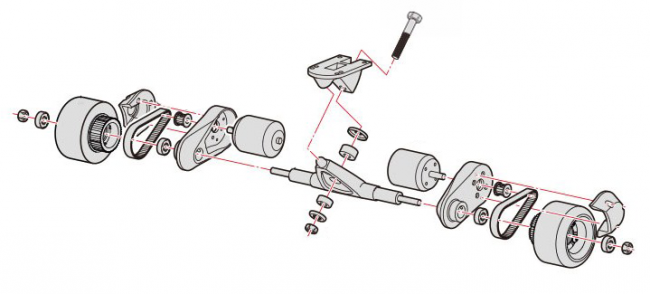 Benchwheel Penny Electric Skateboard assembly rear truck.png